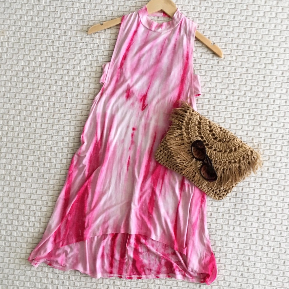 Pink Tie Dye Dress